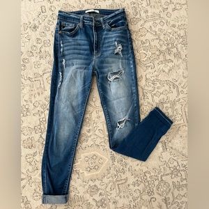 Kancan, high waisted skinny jean with stretch, size 5/26